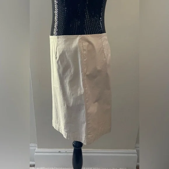 Vintage Y2K Gap Stretch Beige Skirt Size 10 - Picture 2 of 10